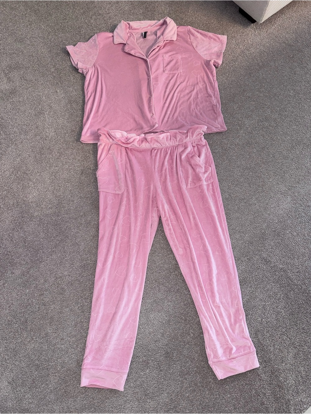 Jaclyn Intimates Heart Pajama Set Size XL